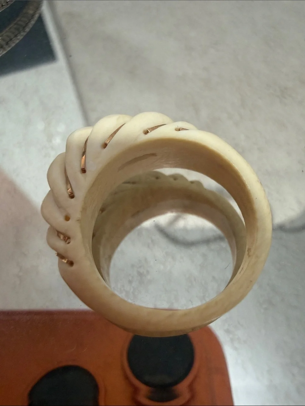 Real Gold Bone Ring